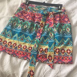 patterned skirt